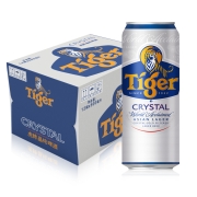 虎牌啤酒（Tiger）晶纯 500ml*12听整箱装（喜力旗下品牌）