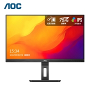 AOC电脑显示器24英寸全高清 IPS窄边框 升降旋转 TUV爱眼低蓝光不闪75hz23.8吋办公显示屏24P2U