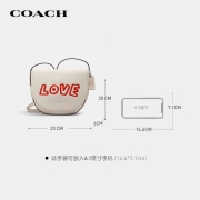 蔻驰COACH奢侈品女士小号单肩斜挎包白色皮革F11784QBCHK