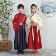 儿童古装汉服男女童开笔礼国学小学生毕业三字经弟子规书童演出服