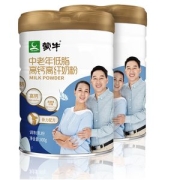 蒙牛 中老年低脂高钙高纤奶粉800g*2罐