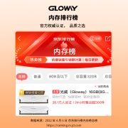 光威（Gloway）16GB(8Gx2)套装 DDR4 3200 台式机内存 天策系列-皓月白