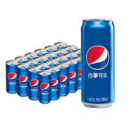 pepsi 百事 可乐 Pepsi 汽水 碳酸饮料 细长罐330ml*24听 百事出品