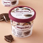 限地区、PLUS会员：Haagen-dazs 哈根达斯 曲奇香奶口味 冰淇淋 100ml*5