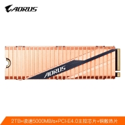技嘉（GIGABYTE） AORUS 金雕2TB SSD固态硬盘GEN4雕盘 M.2接口 pcie4.0(ASM2NE6200TTTD)