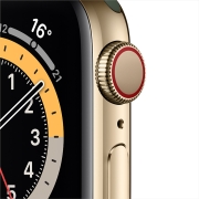 Apple Watch Series 6智能手表 GPS+蜂窝款 40毫米金色不锈钢表壳 深绿色运动型表带M06V3CH/A4099元 (需用券)