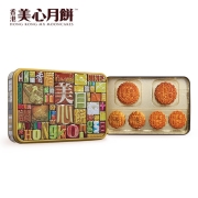 香港美心月饼 精选口味低糖蛋黄莲蓉五仁豆沙经典传统口味广式港式中秋月饼礼盒团购送礼手信730g