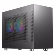 先马（SAMA）趣造I'm 钛灰 桌面游戏Mini小机箱 支持M-ATX或ITX主板、ATX电源、240水冷、竖装显卡/智趣安装