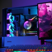 爱国者（aigo） 碟影MAX  V5幻彩版 5热管 CPU风冷散热器（多平台/5V3针主板同步/PWM温控/附带硅脂）
