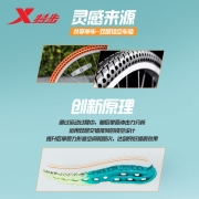 特步【减震旋9.0】跑步鞋轻便耐磨男士运动鞋官方旗舰978219110064 果冻绿/星海蓝 42码