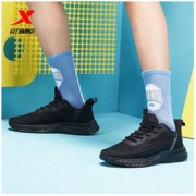 XTEP 特步 男鞋运动鞋22年秋季新款飞织透气学生休闲跑步鞋979319390159