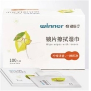 聚划算百亿补贴：winner 稳健医疗 一次性镜片擦拭湿巾 100片