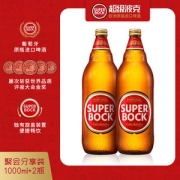超级波克 葡萄牙原瓶进口啤酒 1L*2瓶