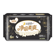安可新 日用夜用卫生巾 绵柔夜用420mm卫生巾 6片