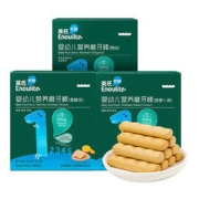 Enoulite 英氏 磨牙棒3口味 宝宝饼干零食 磨牙饼干 6个月婴儿辅食 2盒组