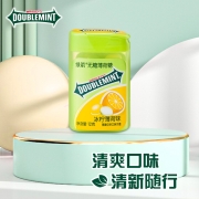 绿箭（DOUBLEMINT）无糖薄荷糖 冰柠薄荷味约20粒12g盒装 清新口气 约会接吻糖 （新旧包装随机发）