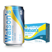 屈臣氏（Watsons）苏打汽水 天然盐汽水 330ml*24罐 整箱装*2件