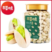 百草味 原色无漂白 盐焗味开心果 500g罐