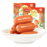 京东极速版:金磨坊 小香肠烤肠熟食即食肉类零食火腿肠 70g*2袋*2