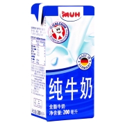 甘蒂牧场（MUH） 德国进口  牧牌 全脂高钙 纯牛奶 200ml*24盒 进口早餐奶