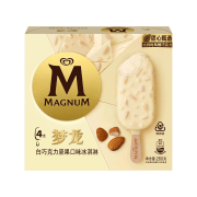 和路雪梦龙冰激凌白巧克力坚果口味冰淇淋雪糕65g*4支冰激淋冰棍