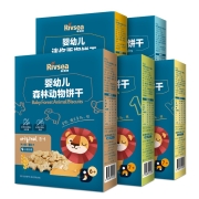 禾泱泱宝宝零食分龄饼干 婴幼儿磨牙饼干无添加食用盐白砂糖 饼干5盒（动物+数字+手指+迷你手指+字母）