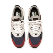 Skechers斯凯奇男士一脚蹬运动鞋复古拼接跑鞋237201 GYNV灰色/海军蓝色 43