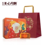 中国香港美心金装彩月6口味月饼礼盒送礼团圆2022年版420g礼盒