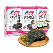 韩国原装进口  ZEK经典原味海苔 紫菜包饭寿司即食烤海苔 儿童零食必备5g*3包