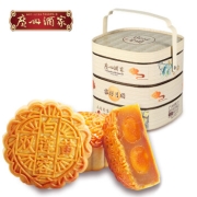 广州酒家 家好月圆月饼礼盒 885g 8个装
