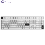 AKKO 3108RF 双模机械键盘 无线2.4G 有线键盘 游戏办公键盘 全尺寸 PBT球帽 ASA高度 白色CS酒白轴319元