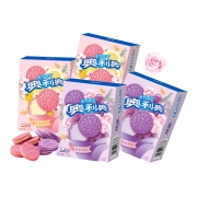 奥利奥（Oreo）夹心饼干休闲零食 办公室下午茶网红小吃 季节限定 樱花柚子+玫瑰葡萄双口味组合 97gX4包