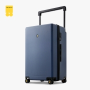 地平线8号（LEVEL8）行李箱万向轮拉杆箱 男女大容量托运箱26英寸宽拉杆PC箱  大旅行家系列旅行箱 蓝色749元