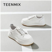 TEENMIX 天美意 厚底小白鞋女增高休闲板鞋2022夏季新款商场同款BD251BM2287元