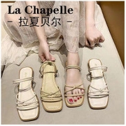 La Chapelle 拉夏贝尔 外穿两穿凉拖鞋女平底软底仙女风百搭网红鞋