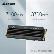 美商海盗船(USCORSAIR) 500GB SSD固态硬盘 M.2接口 PCI-E 4.0(NVMe协议) MP600 PRO LPX 高速电竞型