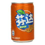 限区域、有券的上：芬达 Fanta Mini 橙味汽水 碳酸饮料 200ml*12罐*4件