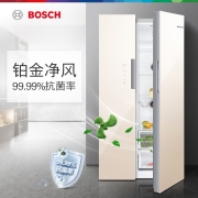 博世 BOSCH 500升 风冷无霜 变频 对开门冰箱 超薄 玻璃门（曲奇色）以旧换新 BCD-500W(KXN50S68TI)