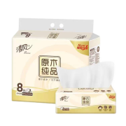 PLUS会员：Breeze 清风 原木纯品 抽纸 3层100抽8包（180*120mm） *3件