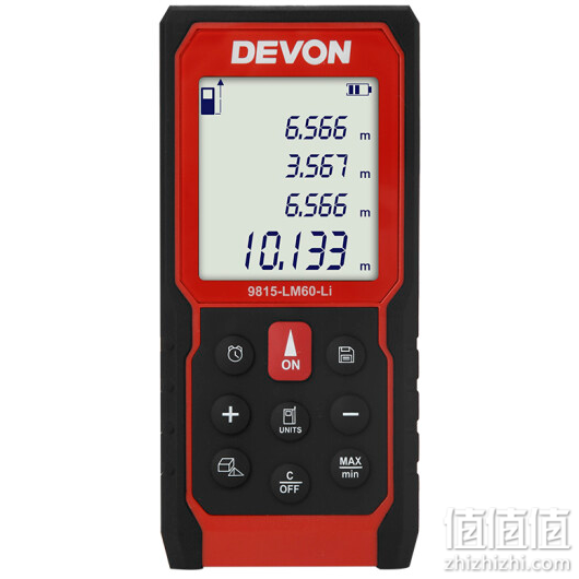 大有（DEVON）锂电测距仪9815-LM60手持高精度激光尺红外线测量仪