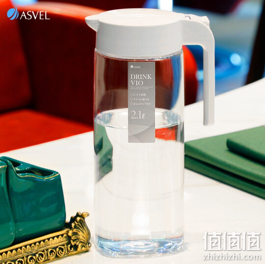 阿司倍鹭（ASVEL）家用凉水壶凉水杯塑料耐高温 耐热密封冷水壶冷水桶2.1L