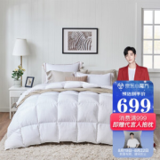 PLUS会员：MENDALE 梦洁家纺 尊绒欧洲90%白鸭绒厚被 248*248cm