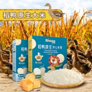 禾泱泱稻鸭原生夹心米饼1盒装 宝宝零食奶酪磨牙饼干无添加白砂糖