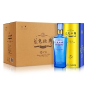 洋河 蓝色经典 邃之蓝 浓香型白酒 42度 500ml*6瓶 整箱装白酒（内含3个礼袋）口感绵柔