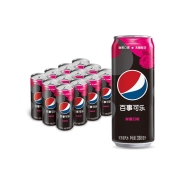 PLUS会员、京喜：百事可乐 无糖 Pepsi 树莓味 碳酸饮料 汽水 细长罐 330ml*12罐 *2件+凑单品