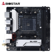 映泰（BIOSTAR)B550T-SILVER主板ITX迷你支持CPU 5600X/3700X/5600G/5800X（AMD B550/socket AM4）
