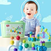 BLOKS 布鲁可积木 早教运动桶百变工程车桶