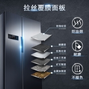 西门子(SIEMENS)冰箱610升双开门家电变频风冷无霜速冻对开门电冰箱 大容量囤鲜（升级版） 高配拉丝 风冷无霜