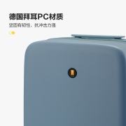 地平线8号（LEVEL8）行李箱旅行箱登机密码箱20英寸德国科思创PC箱体男女NONO系列拉杆箱 海蓝灰