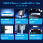 雷克沙（Lexar） NM610 500G 1T M2固态硬盘M.2 NVMe笔记本台式SSD固态  PRO升级版 固态硬盘1TB SSD M.2 NVME 2280
